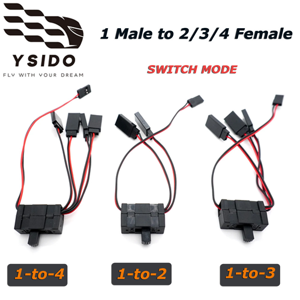 26CM JR Y Connector Servo Extension Cable JR Plug Splitters 1 Male to 2 ...