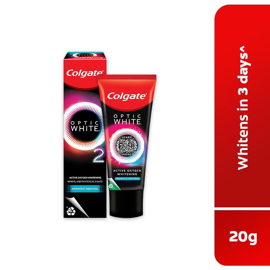 Colgate Optic White 02 Oxygen Whitening Aromatic Menthol Toothpaste 20g ...