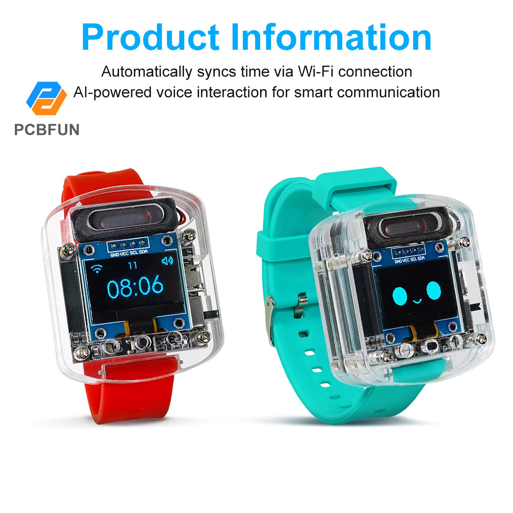 Pcbfun 0.96-Inch Oled Screen Xiaozhi Ai Voice Watch Artificial ...