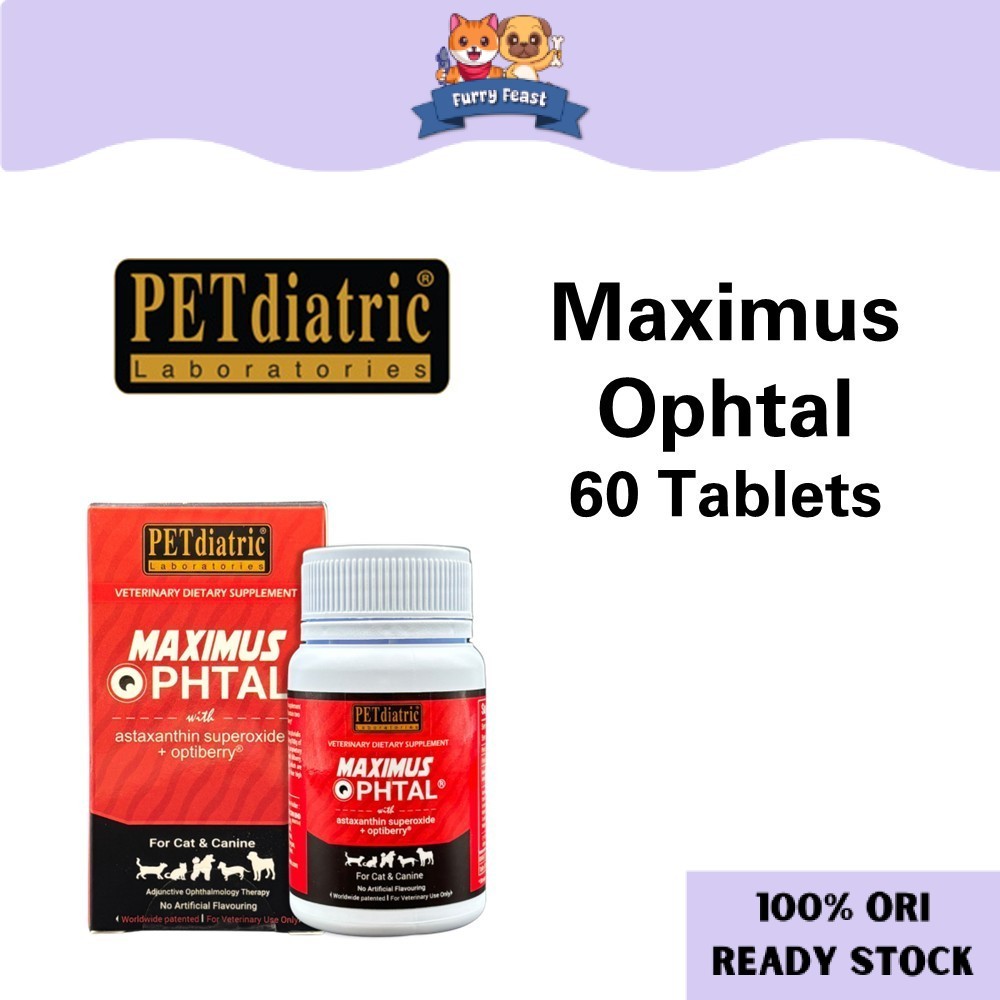 PETdiatric Laboratories Maximus Ophtal 60 Tablets / Improving Eye's ...