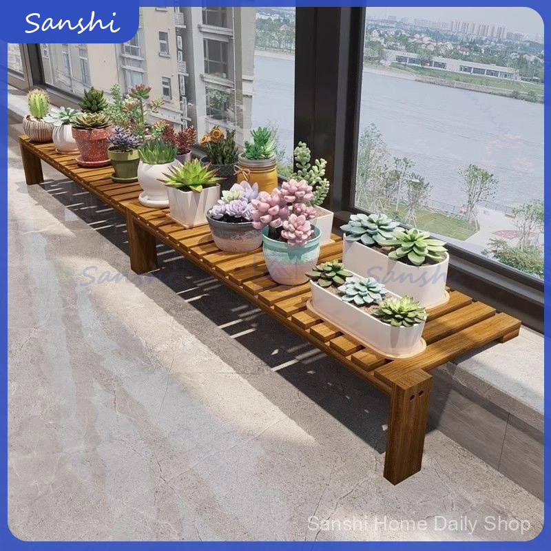 Balcony Flower Stand Widened Window Sill Hanging Anti-Corrosion Shelf ...