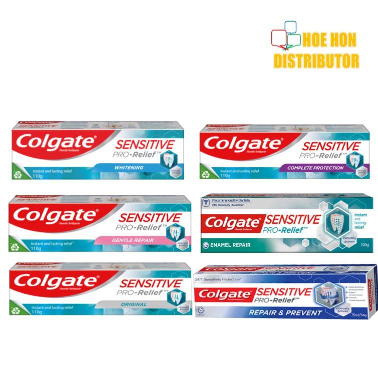 Colgate Sensitive Toothpaste 110g Gum Original Pro Relief Enamel Repair ...
