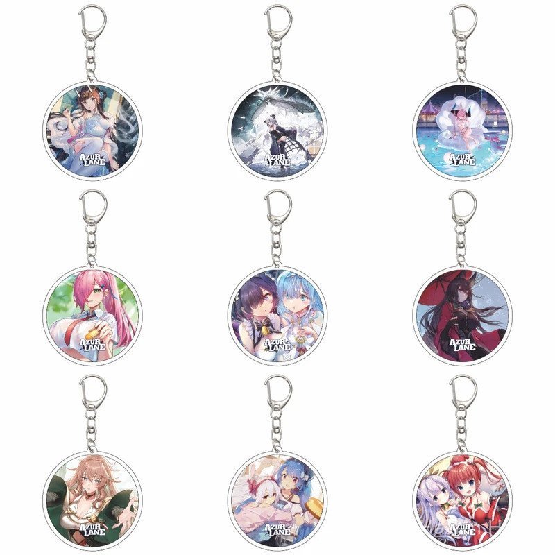 55MM Anime Azur Lane Keychain RN Vittorio Veneto/IJN Azuma/IJN Yukikaze ...