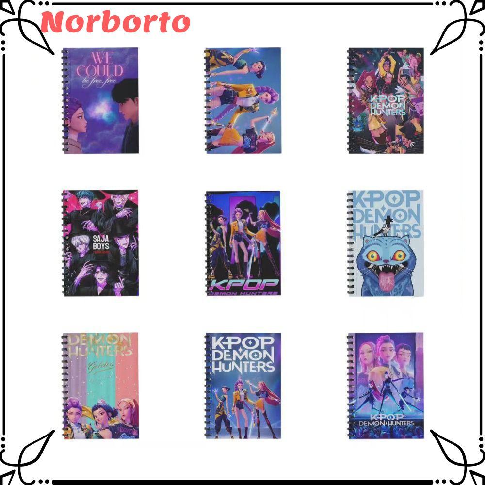 NORBORTO Demon Hunter Notebook, Kpop Demon Hunters a6 Student Notebooks ...