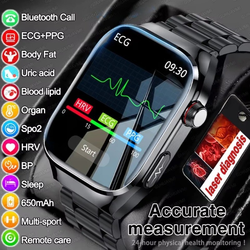 New ECG Physical Examination Organ Health Smartwatch Men Blood Pressure ...
