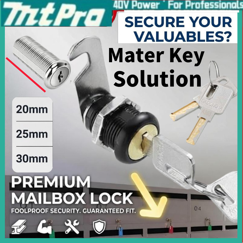MASKEY KEY Heavy Duty Cam Lock 20mm 25mm 30mm Locker Mailbox Anti Pick ...