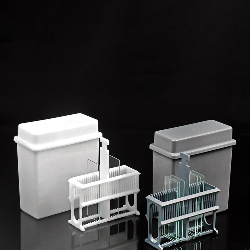1set lab plastic staining tank staining rack antigen repair box for ...