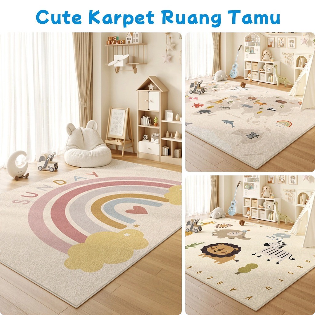 Karpet Ruang Tamu Karpet Bilik Tidur Kids Playroom Rug Floor Mat Carpet ...