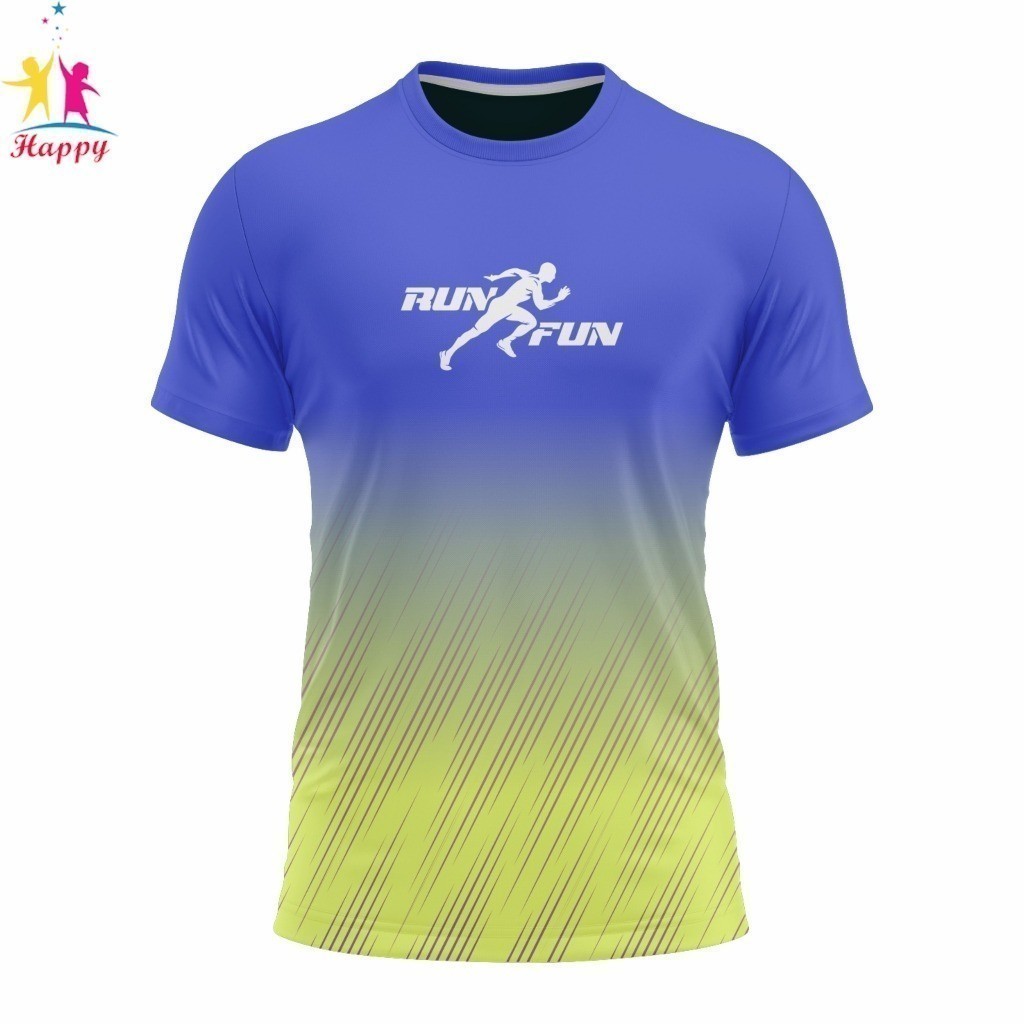 Breathable Sports Top Unisex Short Sleeve For Marathon Slow Running ...