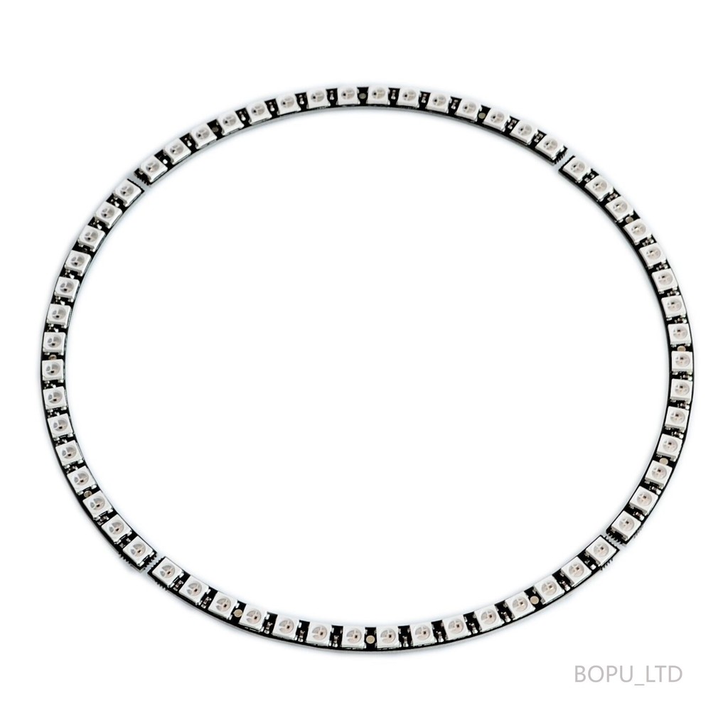 Ring Wall Clock 60 X Ultra Bright WS2812 5050 RGB LED Lamp Panel with ...