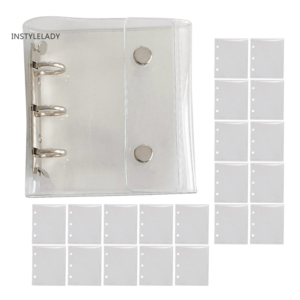 instylelady Transparent Budget Planner Loose-leaf Book Colorful Pvc ...