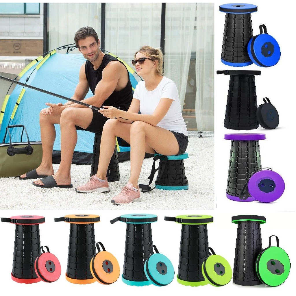 Portable Retractable Foldable Stool | Extendable Fishing, Picnic ...