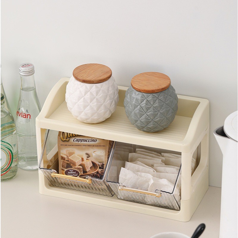 KUCHE Tea Bag and Coffee Capsule Organizer Rack Featuring Multiple ...