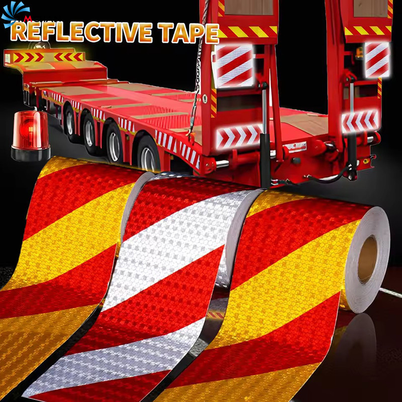 1/2/4Rolls Two-color Car Reflective Tape - Truck Reflector Strip ...