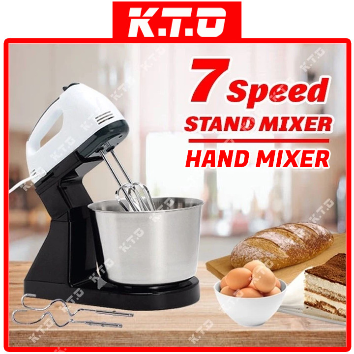 Electric Stand Mixer Hand Mixer Egg Beater Speed Control Bowl