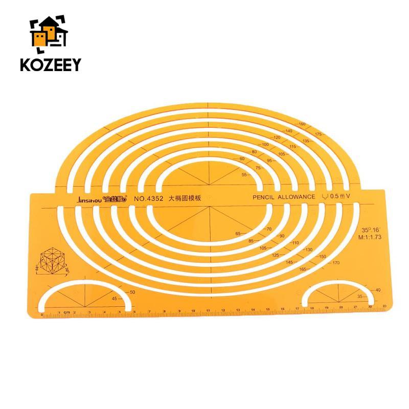 [KOZEEY] Ellipses Drafting Templates Large Isometric Ellipses Ruler 28 ...