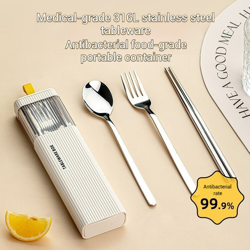 316 Stainless Steel Tableware Set Spoon/Fork/Chopsticks/Case Set ...