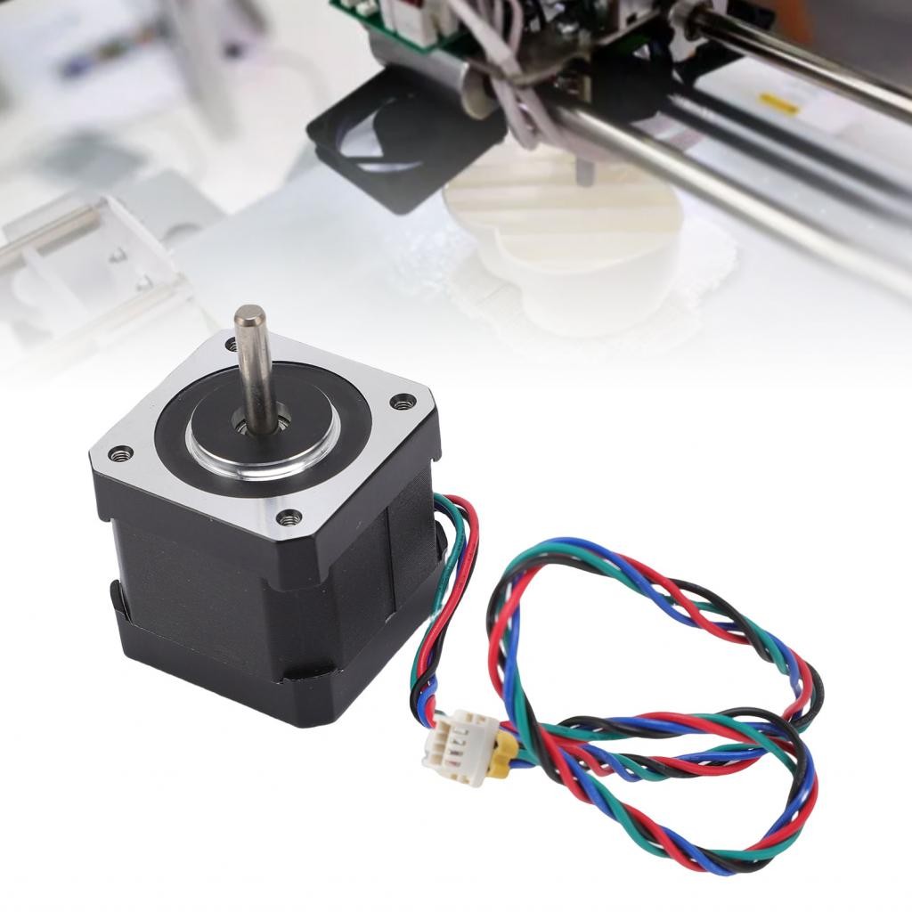 Stepper Motor 4 Pin Female Connector 3D Printer 0.9 Degree Alloy Steel ...