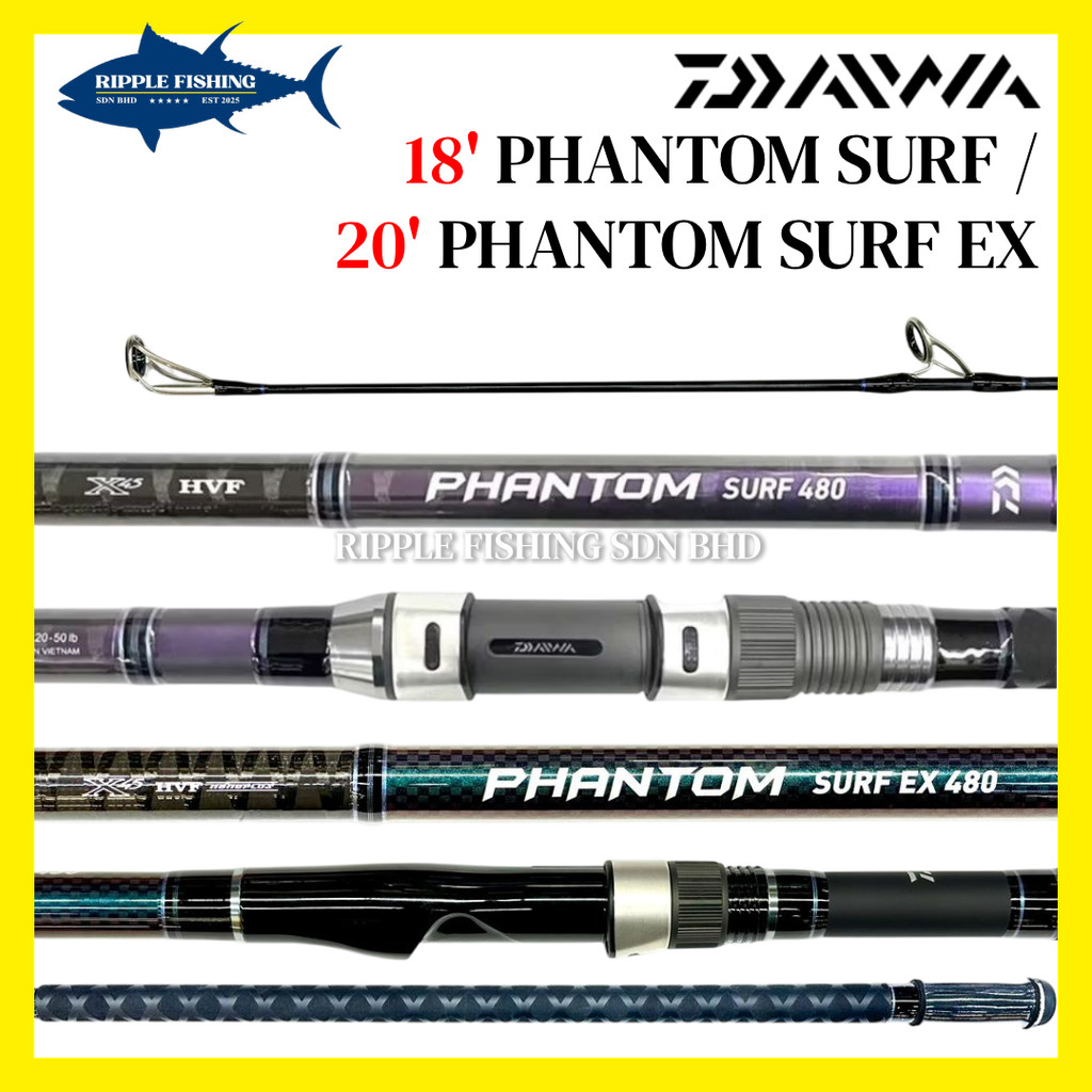 NEW DAIWA Fishing rod PHANTOM SURF/PHANTOM SURF EX 450 480 SPINNING ROD ...