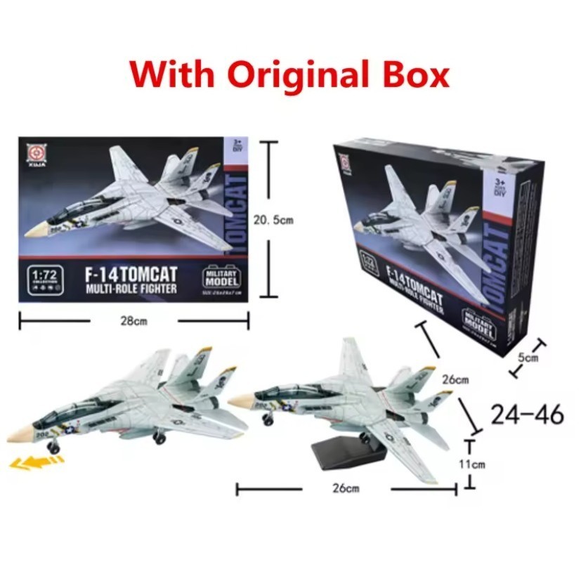Top Gun Maverick 1:72 F-14 Tomcat Fighter Jet Military Building Blocks ...