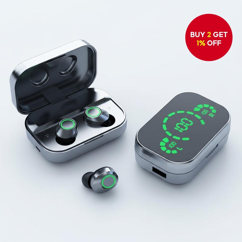 YD03 True Wireless Earbuds 9D Stereo Bluetooth Earphones Hifi Mirror ...