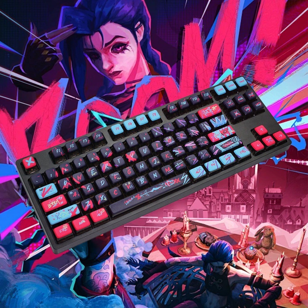 Jinx Keycaps 119 Keys SA Profile PBT Wooting Aula F75 RK100 Mechanical ...