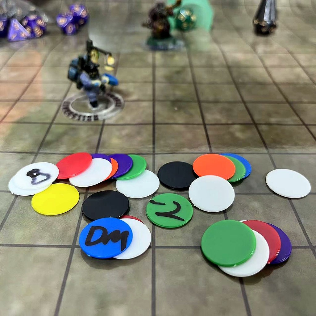 Board Game Accessories TRPG PF DND Mark token Round Board Game ...