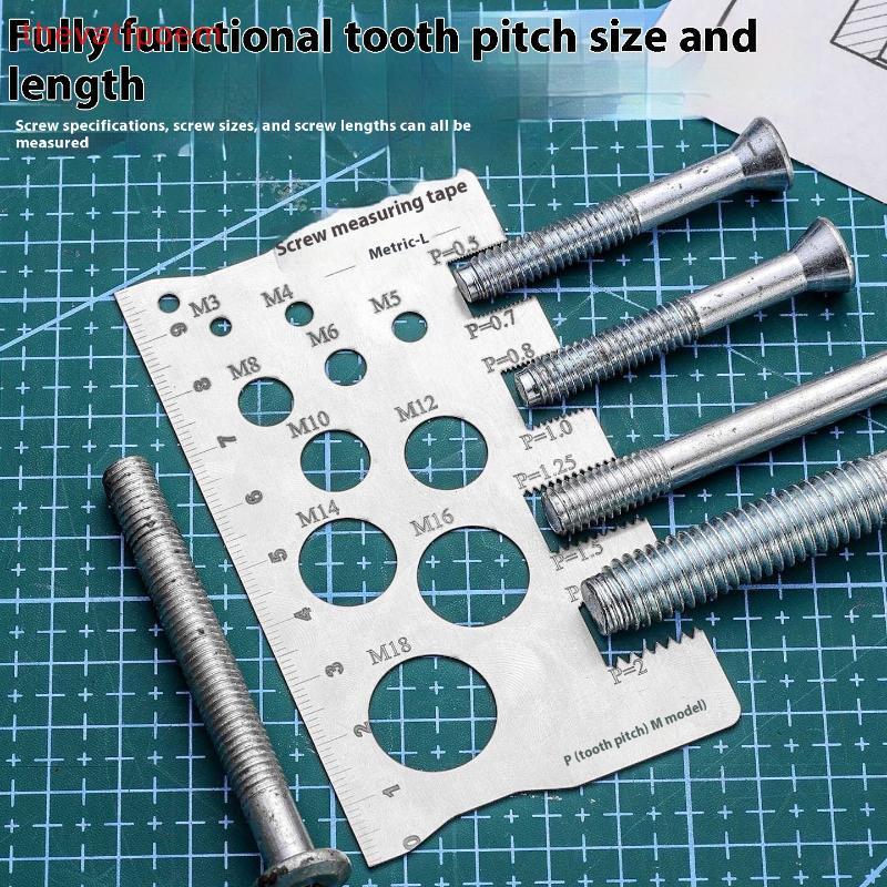 [thevatipoem] Screw Thread Pitch Gauge Ruler Measuring Tool Bolt Nut ...