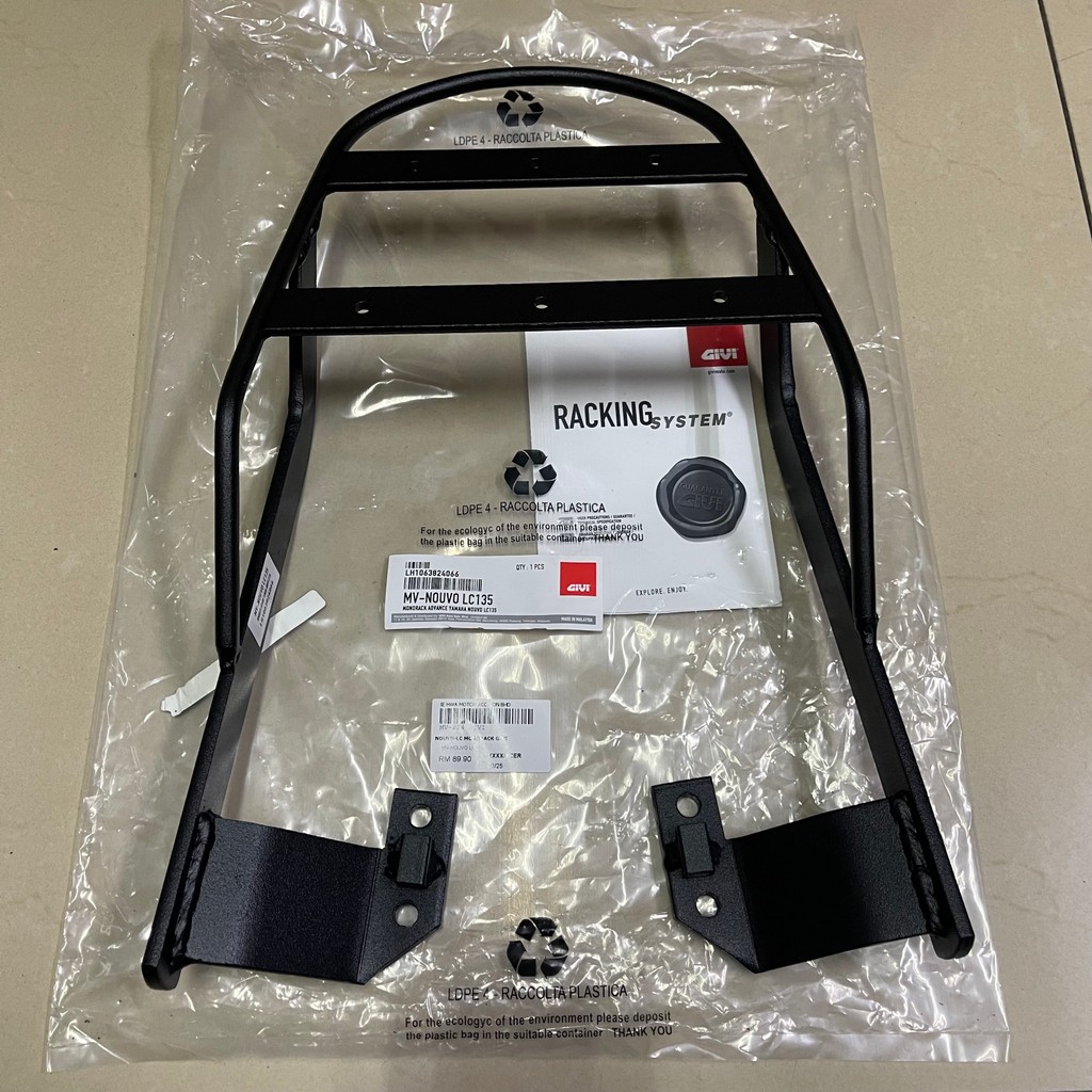 YAMAHA NOUVOLC NOUVO LC NOUVO-LC MONORACK 100% ORIGINAL GIVI MV ADVANCE ...