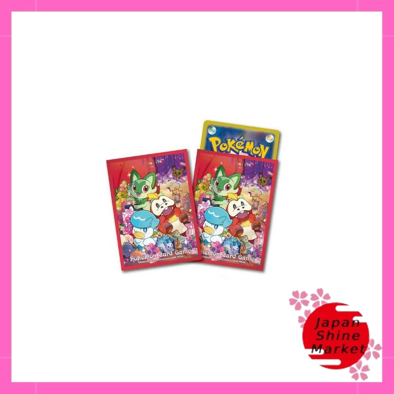 Pokmon TCG 64-card sleeves deck shield featuring Nyaho, Hogeta, and Quax.  | Shopee Malaysia