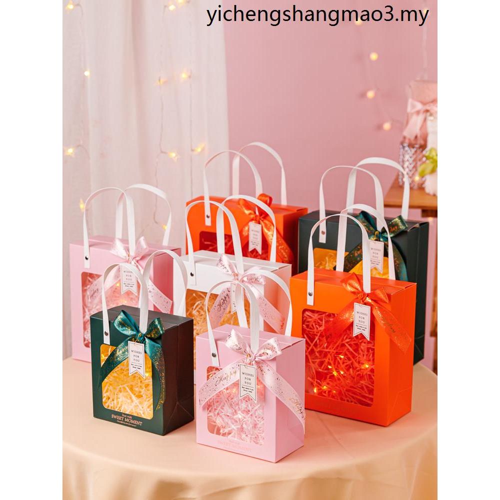 Gift Bag Souvenir Birthday Transparent Small Size Portable Gift Bag ...