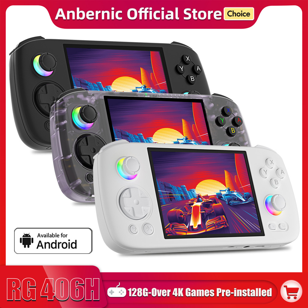 ANBERNIC RG 406H Retro Handheld Game Console 4-inch IPS Screen RGB ...