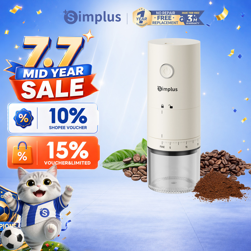 【NEW】Simplus Low-Noise Electric Coffee Grinder | 38 Grind Settings ...