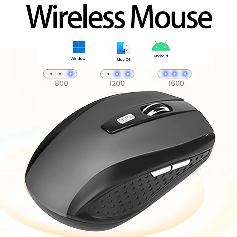 Wireless Mouse Gaming Mouse 2.4G+ Bluetooth Dual Mode Ergonomic Mouse 6 ...