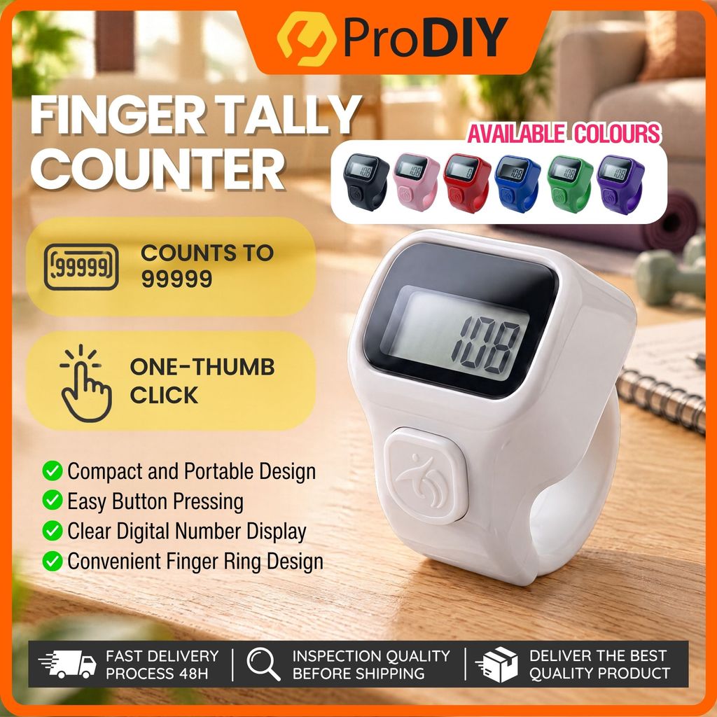 Finger Tally Counter Ring LED Digital Portable Finger Counter for Daily ...