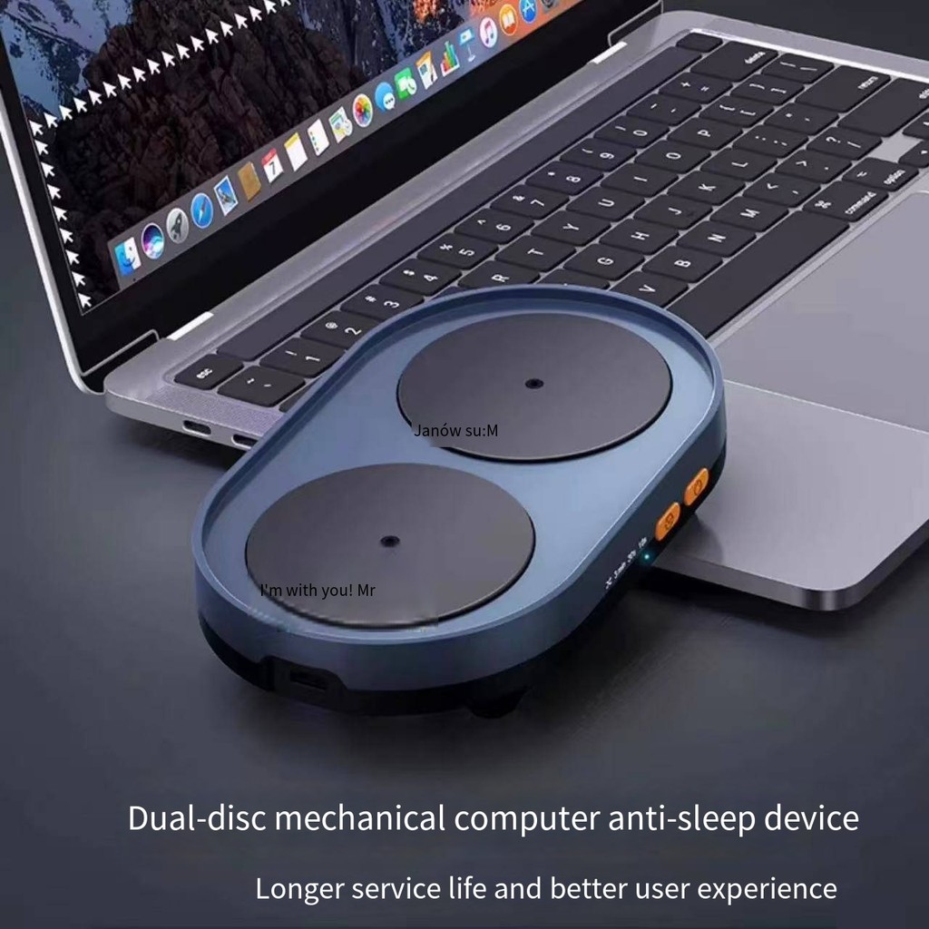 vaydeer-dual-turntable-mouse-mover-with-adjustable-intervals-and-on-off