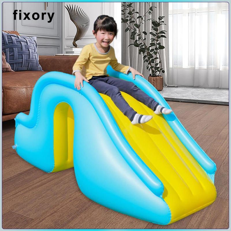 fixory Inflatable Pool Slide Water Park Strong widening Steps Folding ...