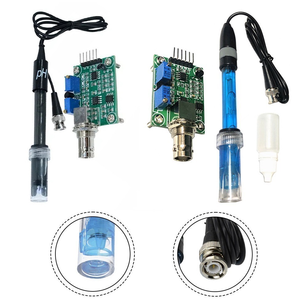pH Detection Regulator Sensor Module + BNC PH Electrode Probe for ...