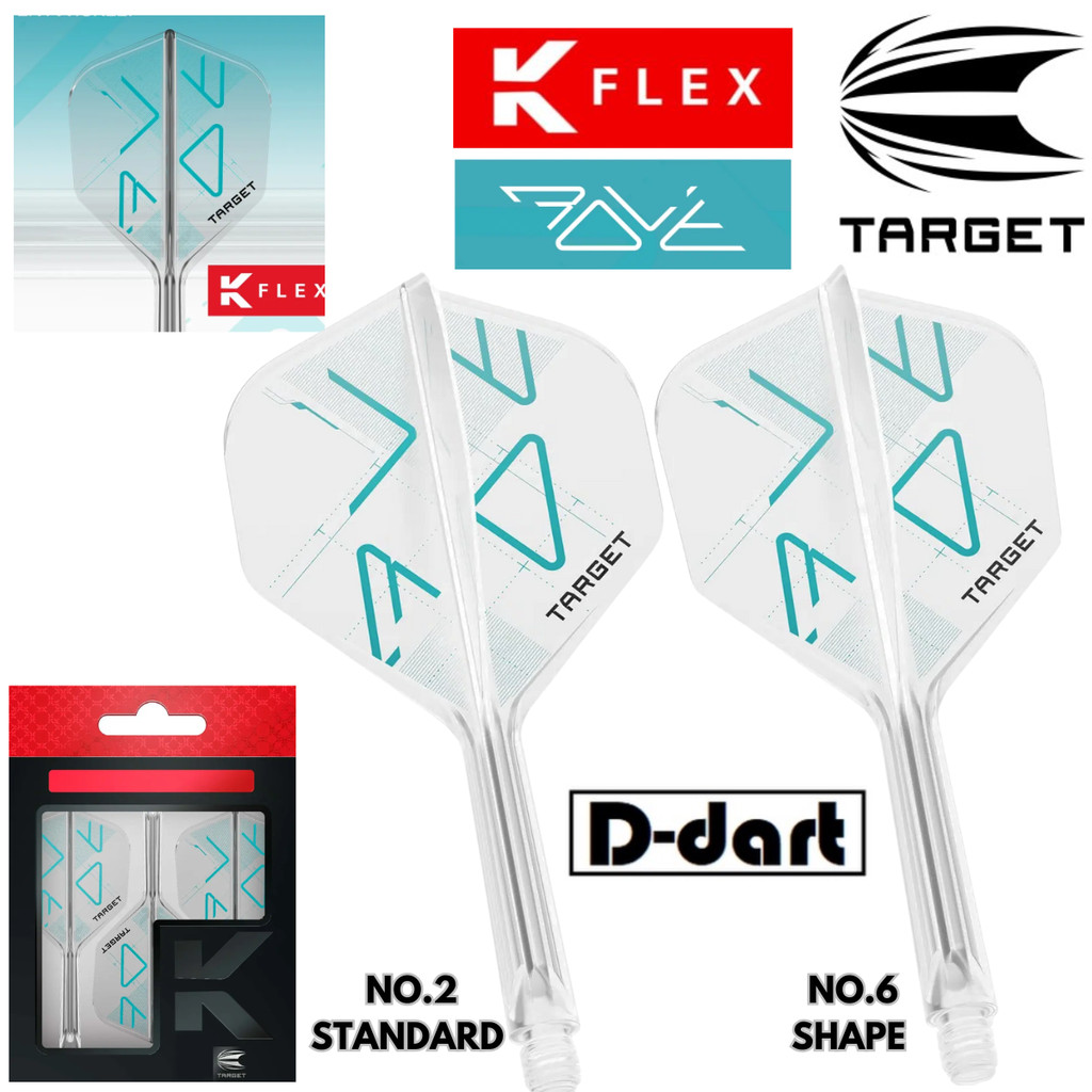TARGET K FLEX DARTS FLIGHT-【 No.2/No.6】 ROVE K-Flex Dart Flights ...