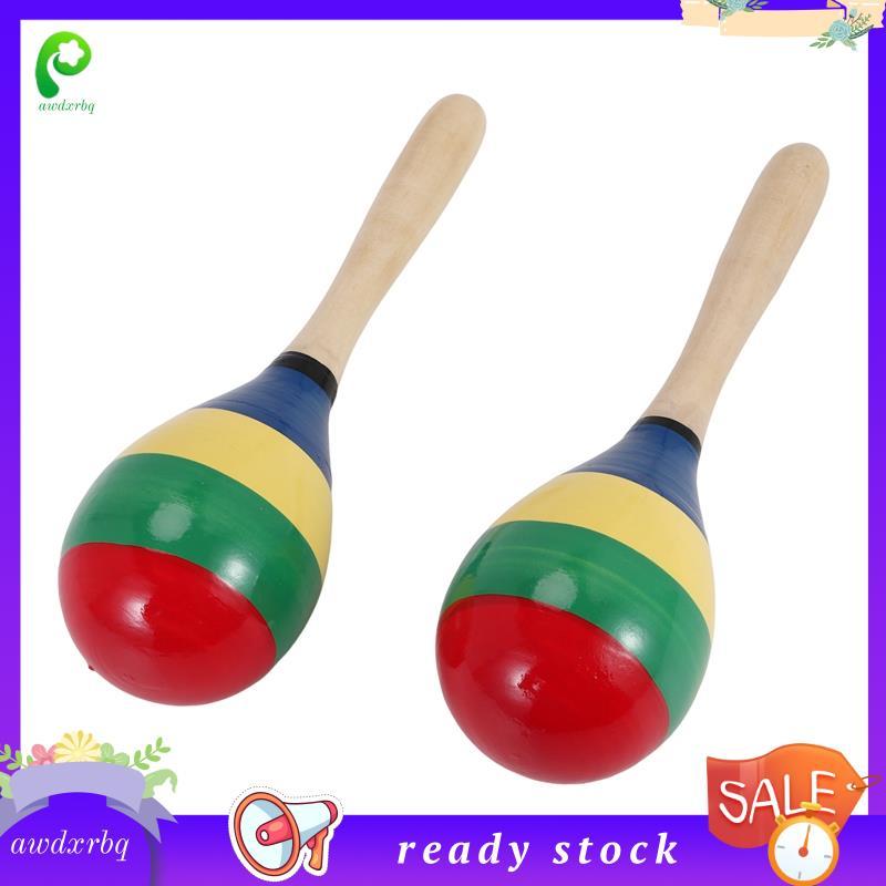 [awdxrbq] Maracas Hand Percussion Rattles, Wooden Rumba Shaker Musical ...