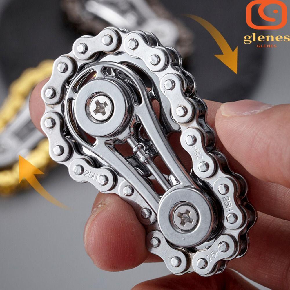 GLENES Hand Spinner Chain Gear, Fingertip Sprocket Chains Gear ...