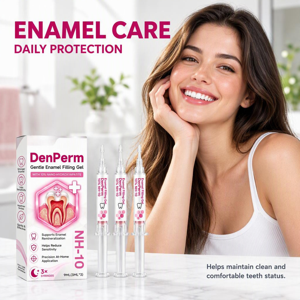 DenPerm NH-10 Tooth Care Enamel Filling Gel 10% Nano-Hydroxyapatite For ...