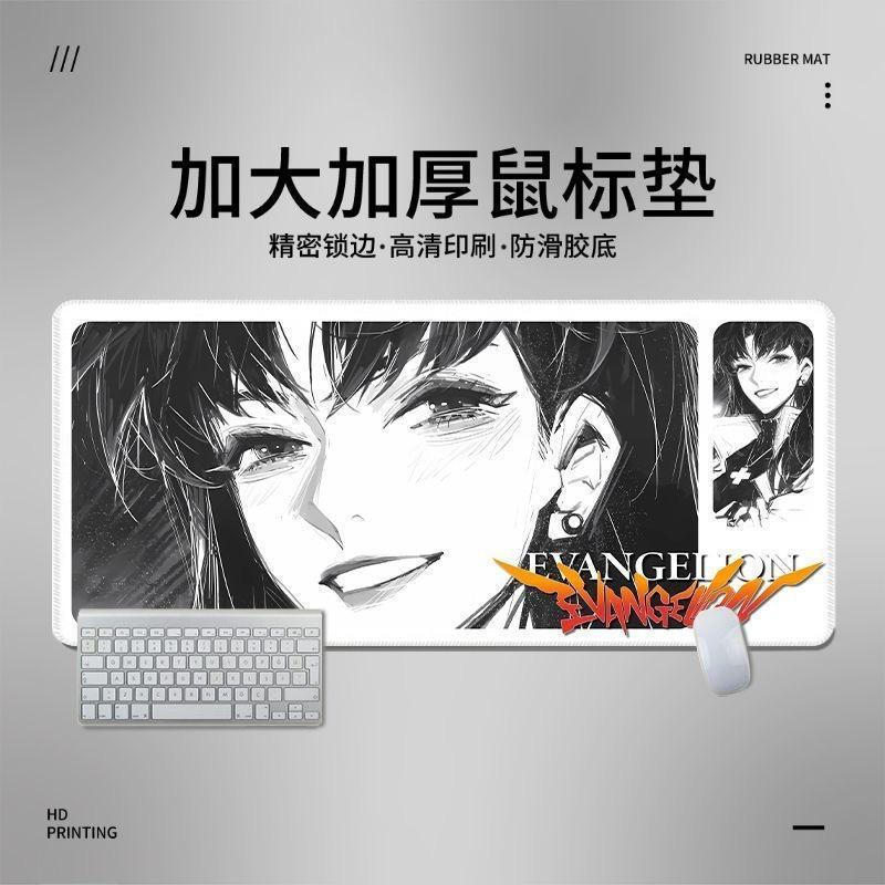 Mouse Pad Evangelion Manga Style - Rei Asuka Shinji Large Desk Mat, 3mm ...