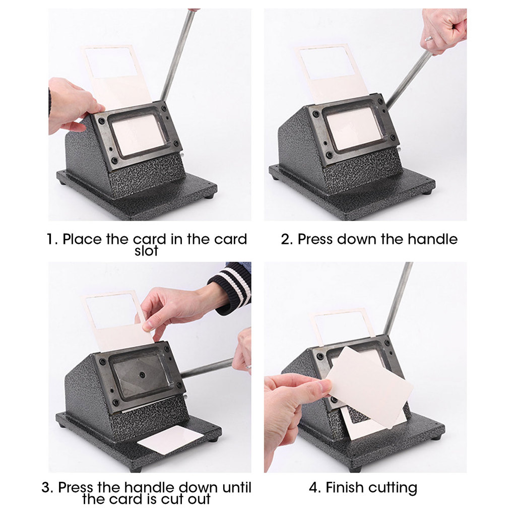 Lowest Price 86x54mm ID Card Die Cutter PVC Plastic Card Cutting ...