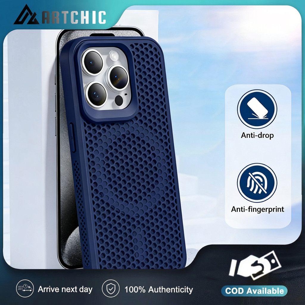 Heat Dissipation Mesh Magnetic Case For iPhone 17 16 15 14 13 12 11 PRO MAX  PLUS Cooling Breathable Casing Cover