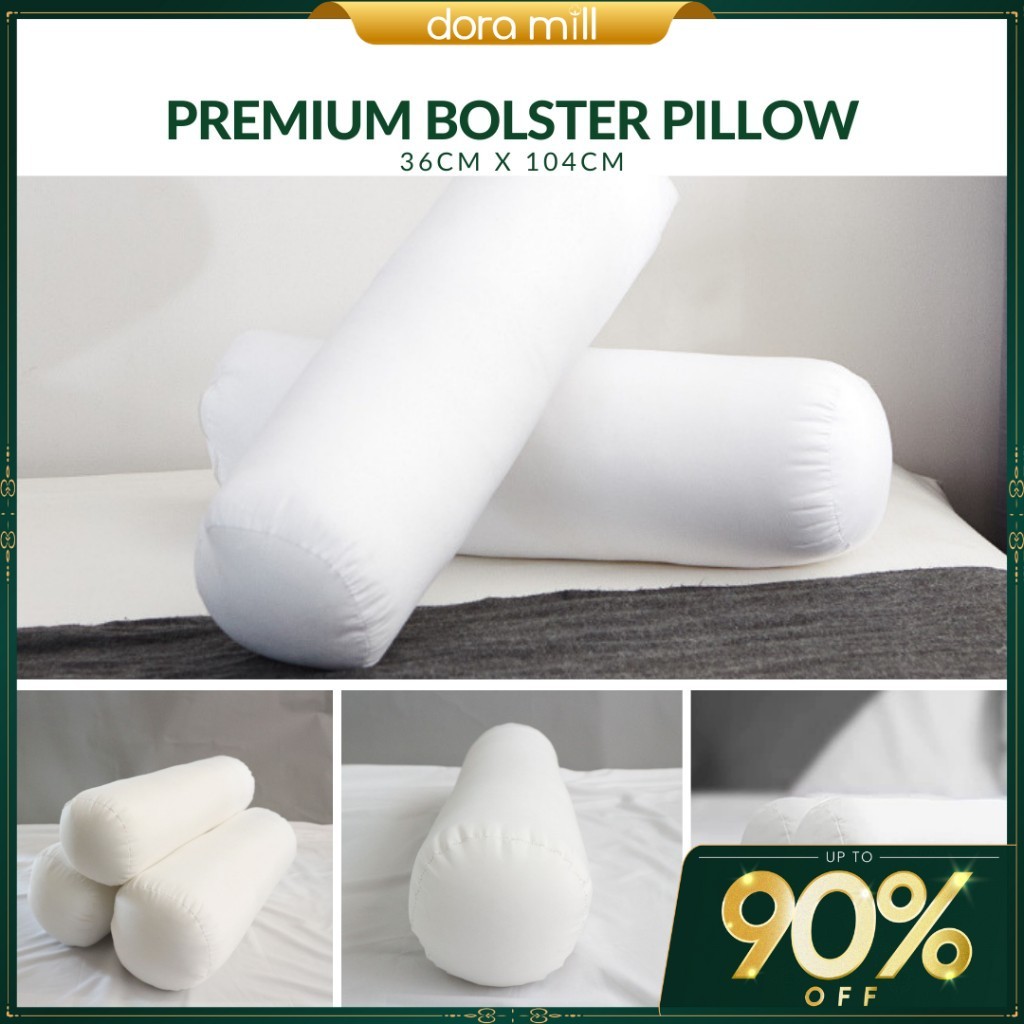 DORAMILL Premium Hugging Bolster Cotton Washable Hotel Quality Bantal ...