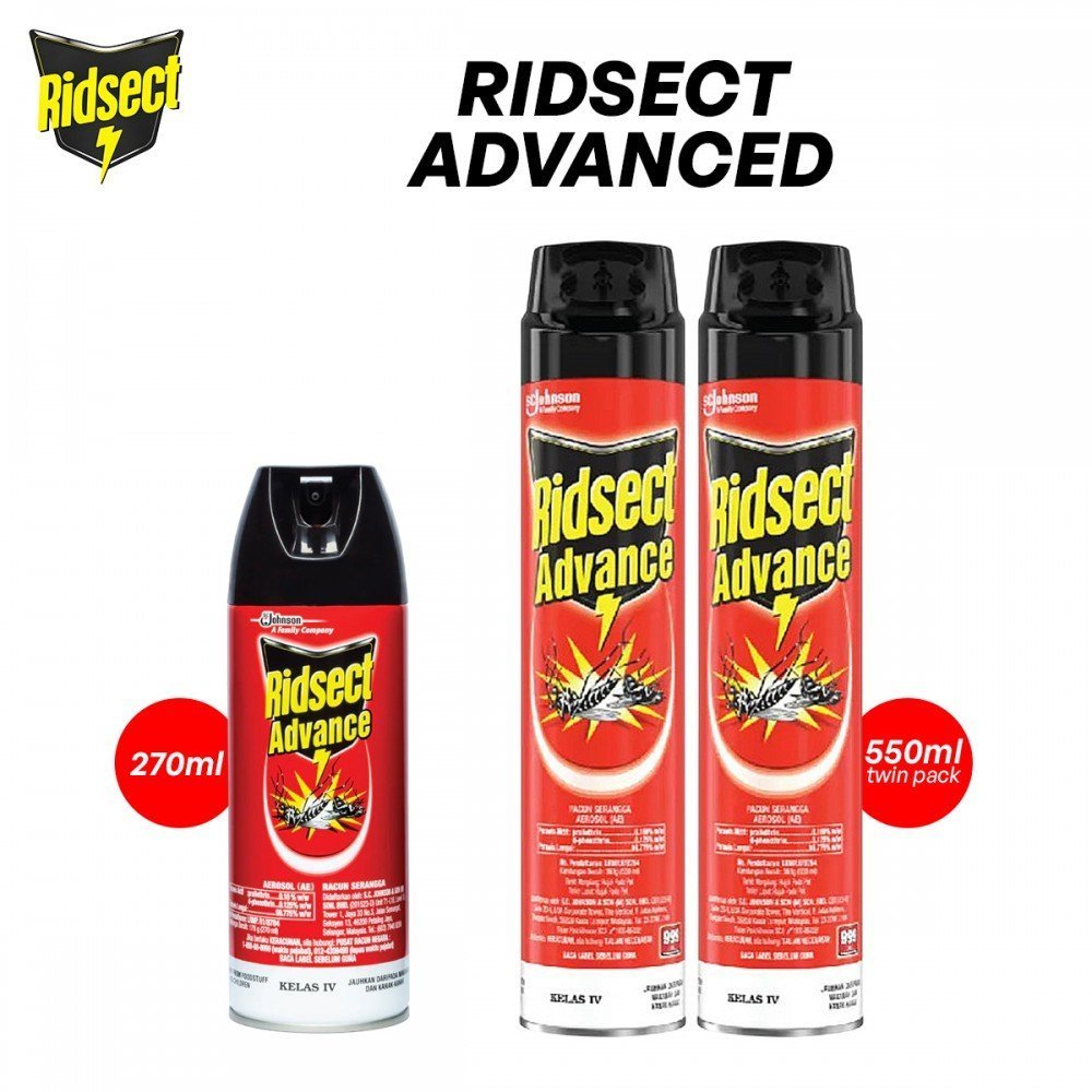 Ridsect Advance Aerosol | Racun Serangga | Racun Nyamuk Dan Lalat ...