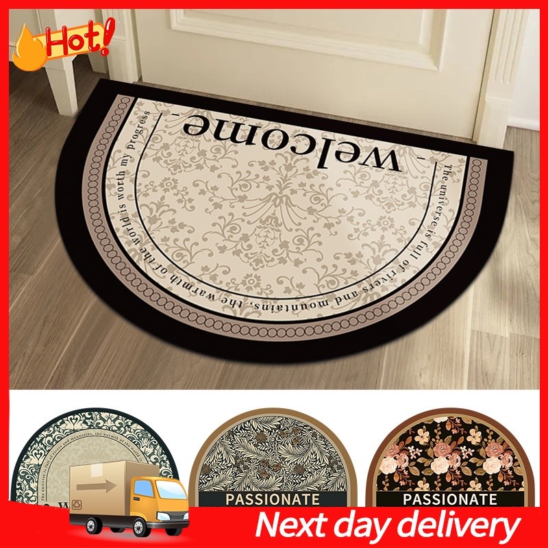 🇲🇾【MY STOCK&24H Delivery】Retro Semi-circular Floor Mat Alas Kaki Dapur ...