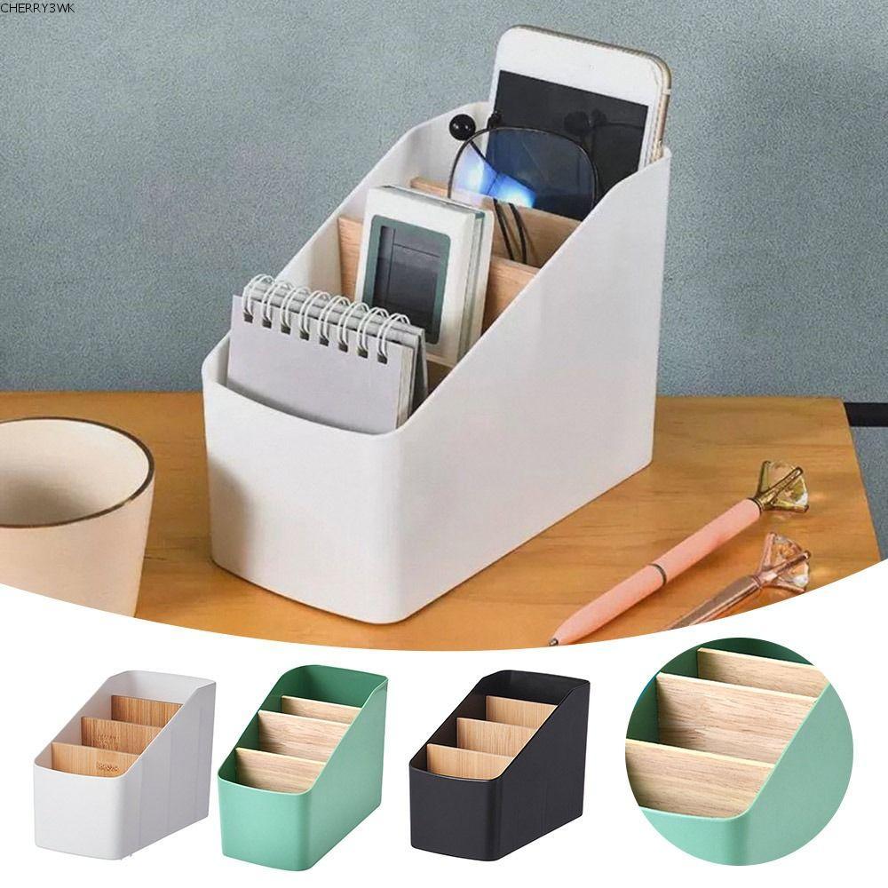 CHERRY3WK Remote Controller Storage Box, Multifunction Plastic Desktop ...