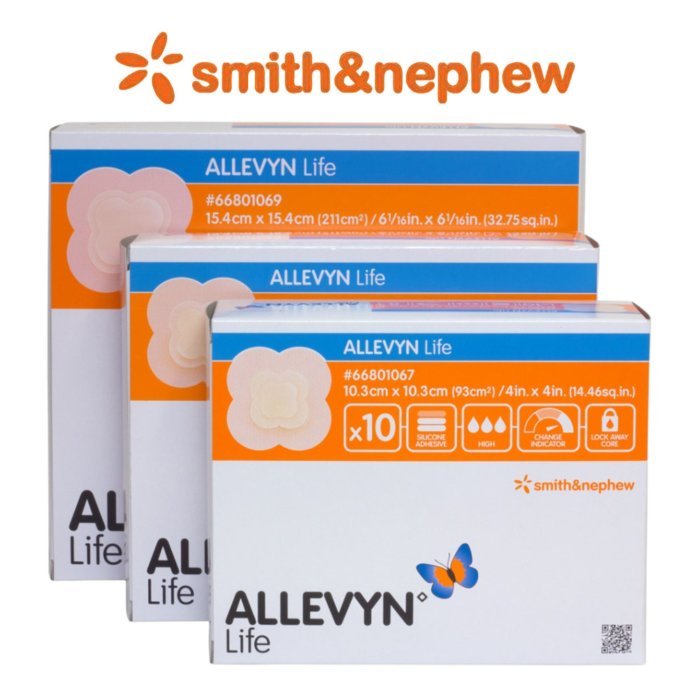 Smith & Nephew ALLEVYN Life Silicone Gel Adhesive Foam Dressing Plaster ...